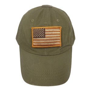 Condor American Flag Patch Tuck Strap Cap Military Green Hiking Hunting Tactical